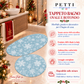 Tappeto Bagno Stampa Digitale Natalizio Forma Ovale Snow