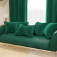 Coussin Décoratif Noeud en Velours 40x50 cm, Coussin de Canapé Émeraude