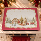 Housse de Plaque de Cuisson de Noël pour Cuisine en Impression Numérique Vintage Xmas