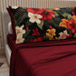 Lenzuola in Cotone, Completo Letto con Federe in Stampa Digitale Petalo 01 Bordeaux