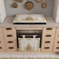 Housse de Four de Noël pour Cuisine en Impression Numérique Xmas Or