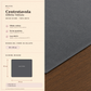 Centrotavola effetto velluto Grigio Scuro, 90 × 90 cm — scheda misure e contenuto