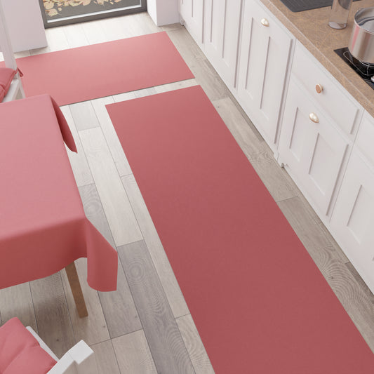 Tapis de Cuisine, Couloir de Cuisine, Uni Corail