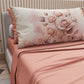 Lenzuola in Cotone, Completo Letto con Federe in Stampa Digitale Fiore Rosa