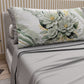 Draps en Coton, Parure de Lit avec Taies d'Oreiller en Impression Digitale Fleur Sauge