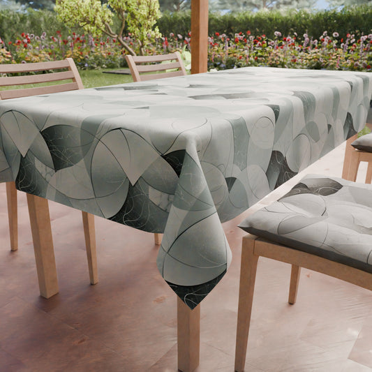 Promo Cucina Geo Cerchio Silver Tovaglia in Stampa Digitale + Tovaglia Trasparente + Runner in Omaggio.