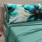 Draps en Coton, Parure de Lit avec Taies d'Oreiller en Impression Numérique Marble Flower 09 Ottanio
