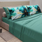 Draps en Coton, Parure de Lit avec Taies d'Oreiller en Impression Numérique Marble Flower 09 Ottanio