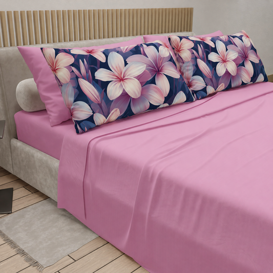 Completo letto PETTI Petalo 16 Rosa – vista angolata