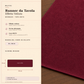 Runner da tavola effetto velluto Bordeaux, 40 × 140 cm — scheda misure e contenuto