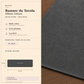 Runner da tavola effetto velluto Grigio Scuro, 40 × 140 cm — scheda misure e contenuto