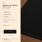 Runner da tavola effetto velluto Nero, 40 × 140 cm — scheda misure e contenuto