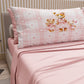 Lenzuola in Cotone, Completo Letto con Federe in Stampa Digitale Teddy Love Rosa