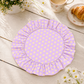 Tovagliette Americane Rotonde con Rouches Pois 21