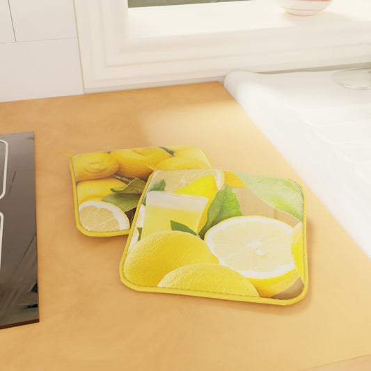 PETTI Artigiani Italiani 1968 Presine Cucina con Stampa Digitale 2pz Lemon.