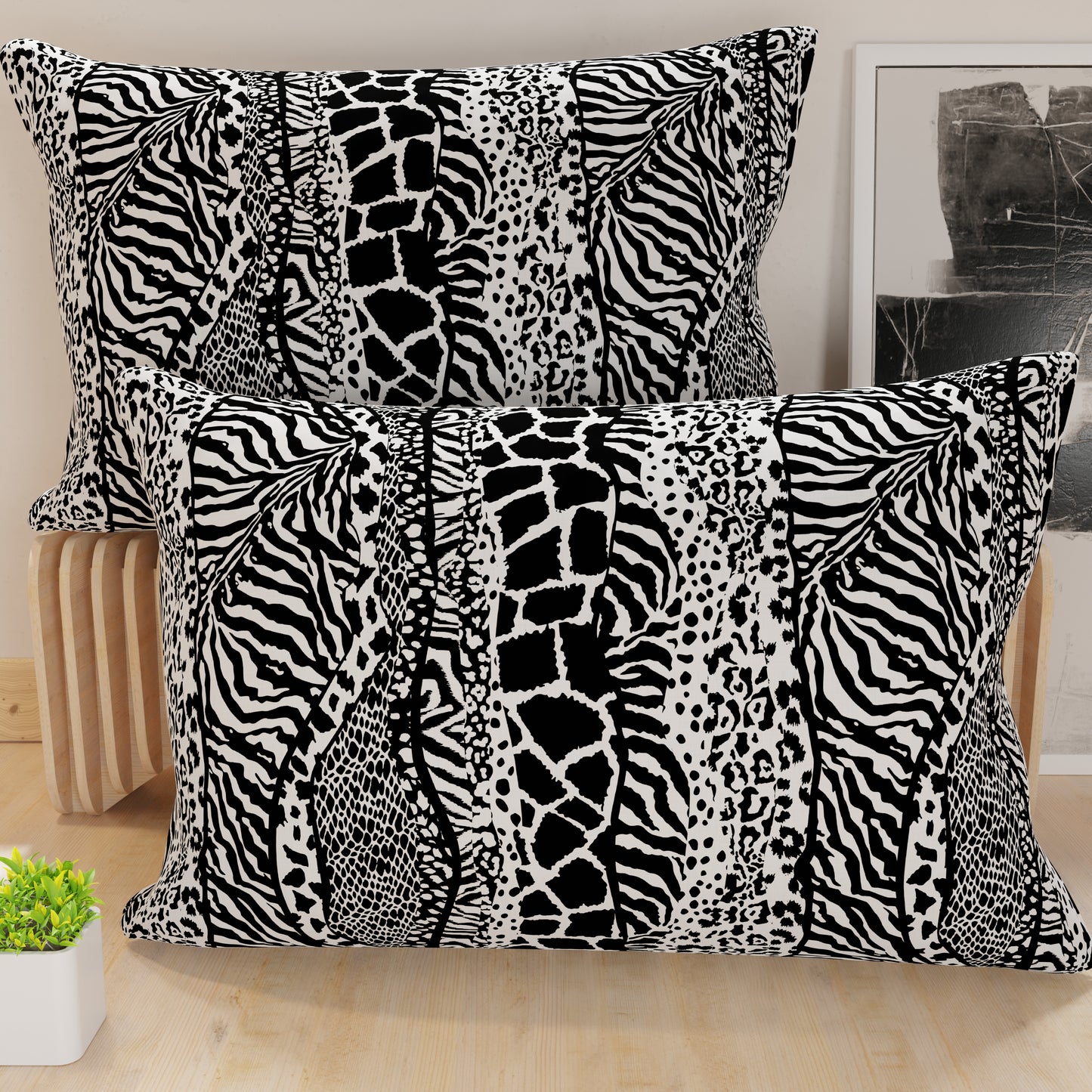 Federe, Federe Cuscini in Stampa Digitale, Animalier Zebrato