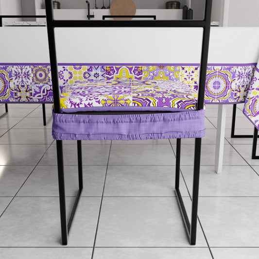 Coprisedia con Elastico Vietri-02 Viola | Stampa 4K | Set 2 o 6 Pz