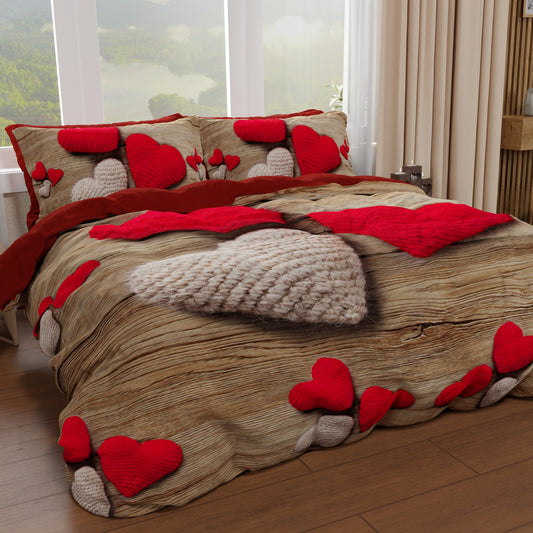 Double, Single, Queen and Heart Duvet Cover