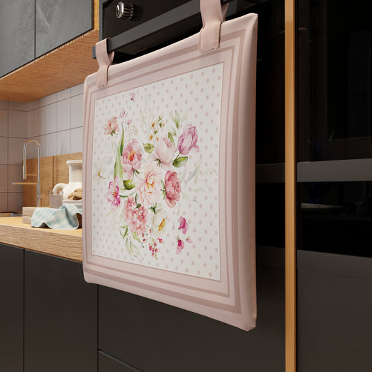 Copriforno per Cucina in Stampa Digitale Shabby Pois Cipria 1pz 55x45cm