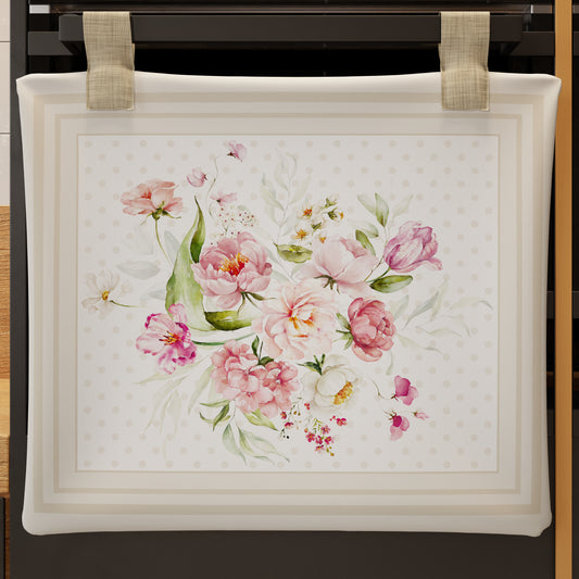 Copriforno per Cucina in Stampa Digitale Shabby Pois Beige1pz 55x45cm