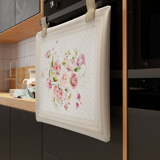 Copriforno per Cucina in Stampa Digitale Shabby Pois Beige1pz 55x45cm
