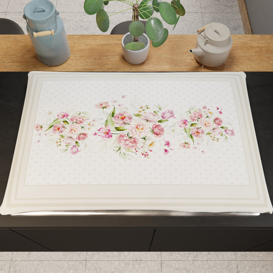 Coprifornello Coprifuochi Cucina in Stampa Digitale Shabby Pois Beige 1pz 50x70cm
