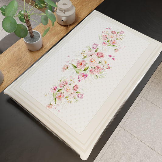 Coprifornello Coprifuochi Cucina in Stampa Digitale Shabby Pois Beige 1pz 50x70cm