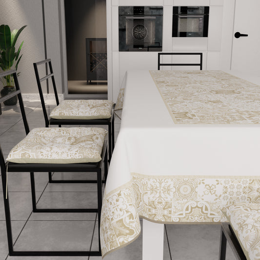 Cuscini per Sedie Coprisedia 6 Pezzi Vietri 02 Beige