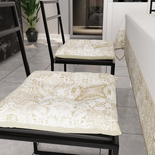 Cuscini per Sedie Coprisedia 6 Pezzi Vietri 02 Beige