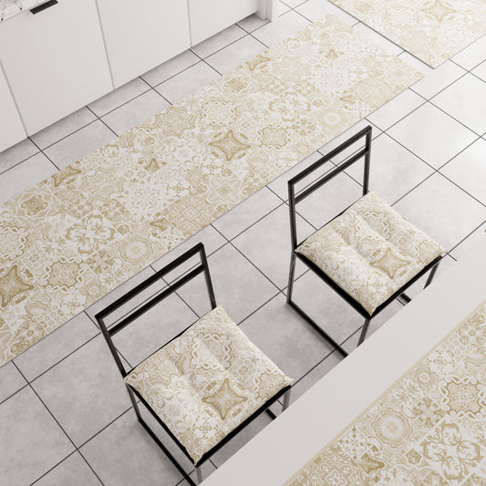 Tappeto Cucina Antiscivolo moderno Passatoia Cucina lavabile Vietri 02 Beige