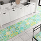 Tappeto Cucina Antiscivolo moderno Passatoia Cucina lavabile Vietri 02 Verde Acqua
